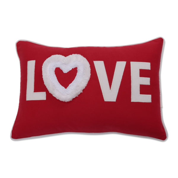Love Heart Red Lumbar Throw Pillow Pillow Perfect