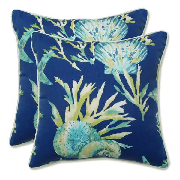 Throw pillow/indoor and outdoor decoration pillow blue 2 hotsell pieces