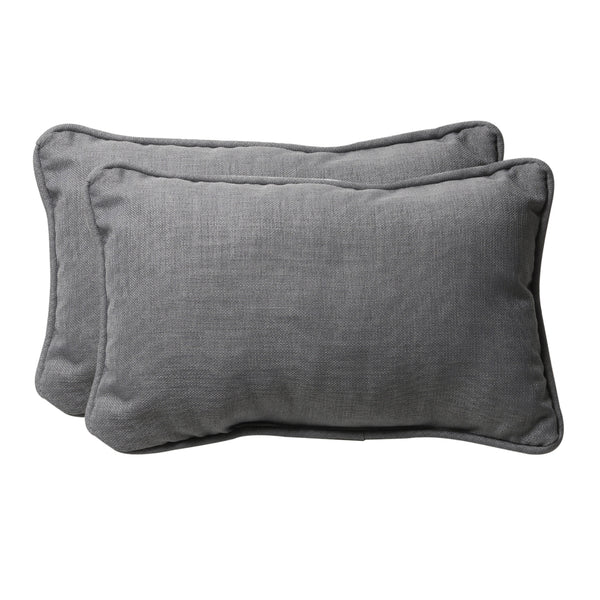 Outdoor/Indoor Baja Linen Lime Over-sized Rectangular Throw Pillow