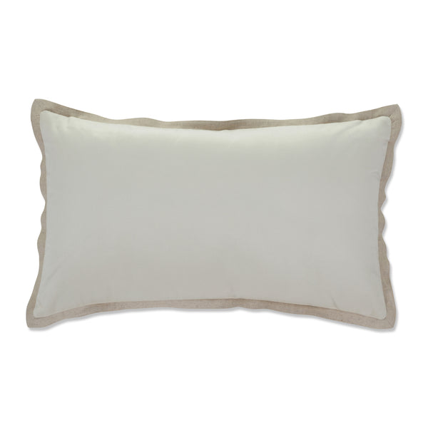 The Soft White Pintuck Extra Long Lumbar Throw Pillow