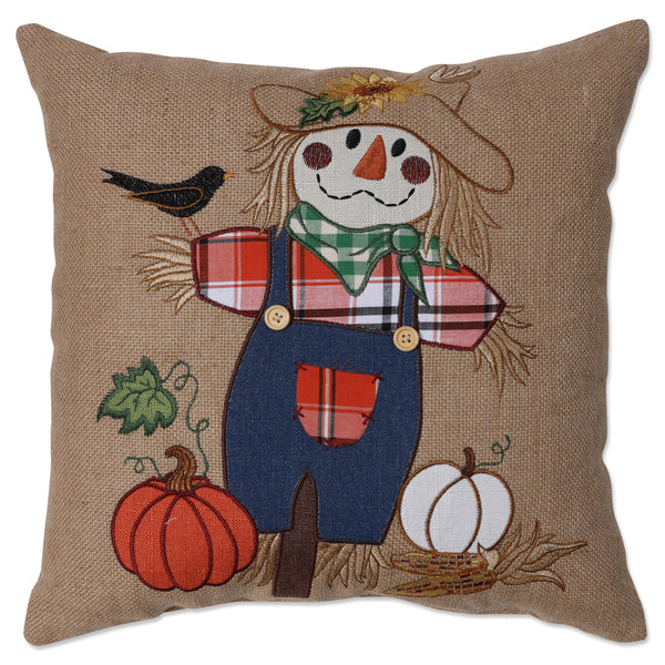 Outdoor/Indoor Harvest Plaid 18 in. L X 18 in. W X 5 in. D - Pillow Perfect