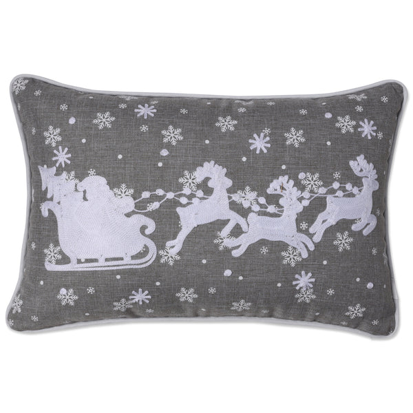 Grey christmas online throw