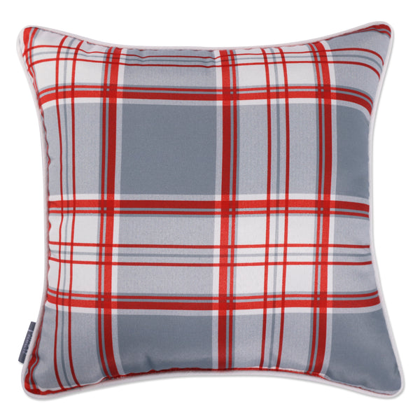 Outdoor/Indoor Harvest Plaid 18 in. L X 18 in. W X 5 in. D - Pillow Perfect