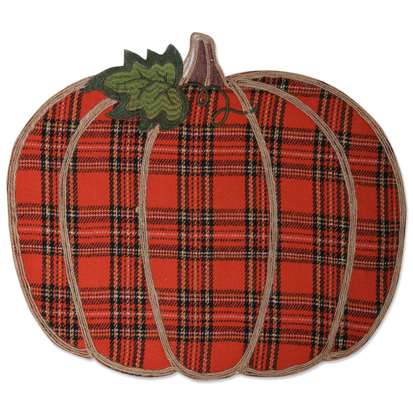 Outdoor/Indoor Harvest Plaid 18 in. L X 18 in. W X 5 in. D - Pillow Perfect