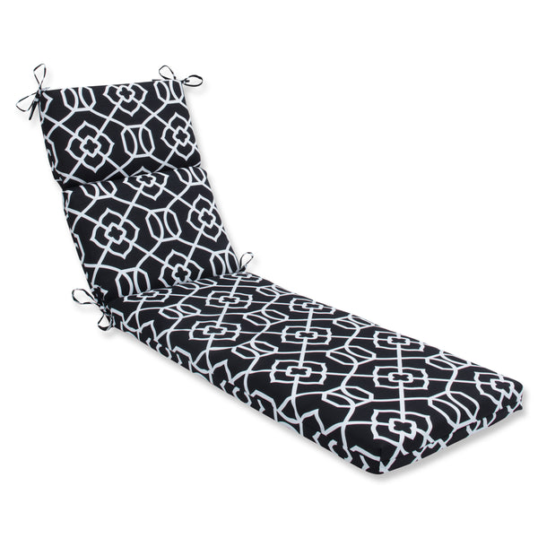 Black chaise lounge cushions sale