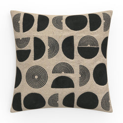 Contours Black 18" Throw Pillow