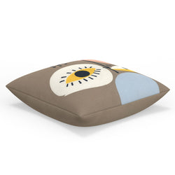 Features Khaki 18" Throw Pillow