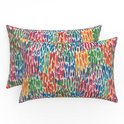 Make It Rain Zinnia Over-Sized Rectangular Throw Pillow (Set Of 2)