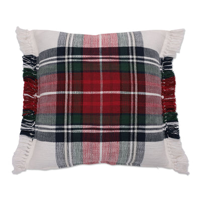 Set of 2 Gray Buffalo Plaid Plush Decor Throw Pillows - 16” - The