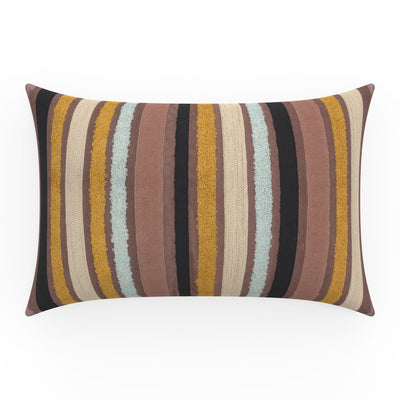 Textured Bands Multi Throw Pillow
