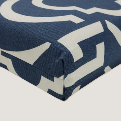 Outdoor/Indoor Carmody Navy Squared Corners Seat Cushion 20x20x3 (Set of 2)