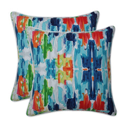 Abstract Reflections Multi 16.5 Inch Throw Pillows (Set Of 2) - Pillow Perfect