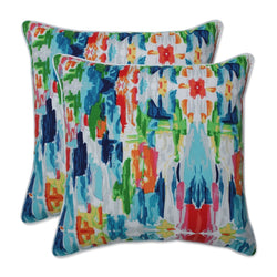 Abstract Reflections Multi 18.5 Inch Throw Pillows (Set Of 2) - Pillow Perfect