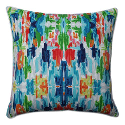 Abstract Reflections Multi 25 - Inch Floor Pillow - Pillow Perfect