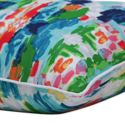 Abstract Reflections Multi 25 - Inch Floor Pillow - Pillow Perfect