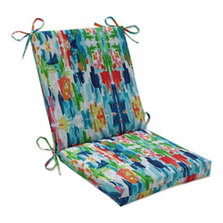 Abstract Reflections Multi Square Corner Chair Cushion - Pillow Perfect