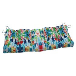 Abstract Reflections Multi Tufted Bench/Swing Cushion - 44" - Pillow Perfect