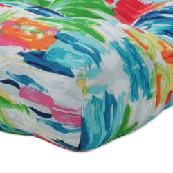 Abstract Reflections Multi Tufted Bench/Swing Cushion - 56" - Pillow Perfect