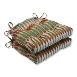 Acela Adobe Reversible Chair Pad (Set Of 2) - Pillow Perfect