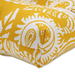 Addie Egg Yolk 56" Blown Bench - Pillow Perfect