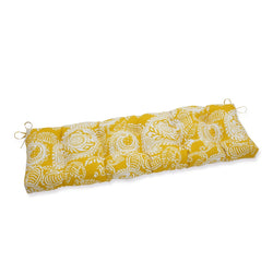 Addie Egg Yolk 56" Blown Bench - Pillow Perfect