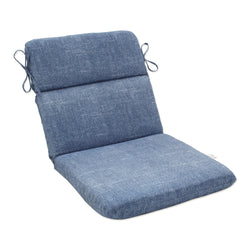 Outdoor/Indoor Tory Denim Rounded Corners Chair Cushion