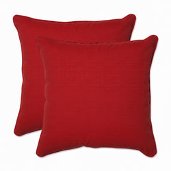 Outdoor/Indoor Splash Flame 16.5-inch Throw Pillow (Set of 2)
