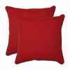 Outdoor/Indoor Splash Flame 18.5-inch Throw Pillow (Set of 2)