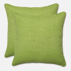 Outdoor/Indoor Baja Linen Lime 18.5-inch Throw Pillow (Set of 2)