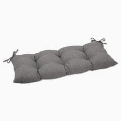 Outdoor/Indoor Rave Graphite Tufted Bench/Swing Cushion
