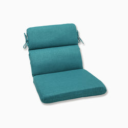 Outdoor/Indoor Rave Teal Rounded Corners Chair Cushion