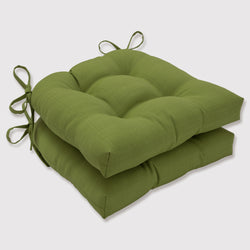 Outdoor/Indoor Forsyth Kiwi Reversible Chair Pad (Set of 2)