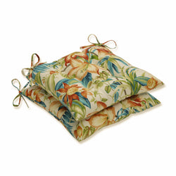 Outdoor/Indoor Botanical Glow Tiger Lily Tufted Seat Cushions