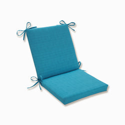 Outdoor/Indoor Veranda Turquoise Squared Corners Chair Cushion