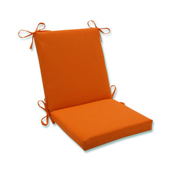 Outdoor/Indoor Sundeck Orange Squared Corners Chair Cushion
