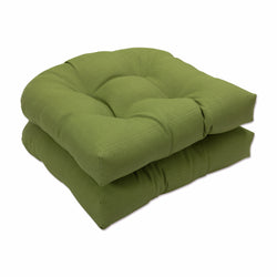 Outdoor/Indoor Forsyth Kiwi Wicker Seat Cushion (Set of 2)