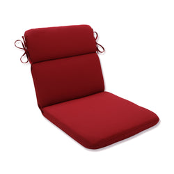 Outdoor/Indoor Pompeii Red Rounded Corners Chair Cushion