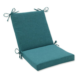Outdoor/Indoor Rave Teal Squared Corners Chair Cushion