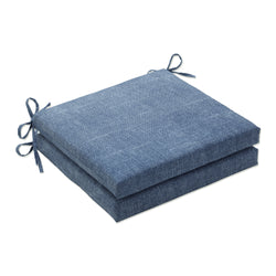Outdoor/Indoor Tory Denim Squared Corners Seat Cushion 20x20x3 (Set of 2)