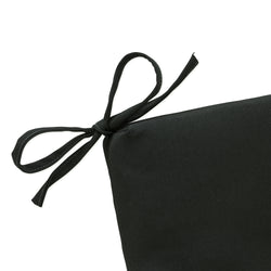 Outdoor/Indoor Fortress Canvas Black Chaise Lounge Cushion 80x23x3