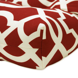 Outdoor/Indoor New Geo Red 56" Blown Bench