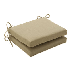 Outdoor/Indoor Rave Driftwood Squared Corners Seat Cushion (Set of 2)