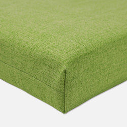Outdoor/Indoor Baja Linen Lime Squared Corners Seat Cushion 20x20x3 (Set of 2)