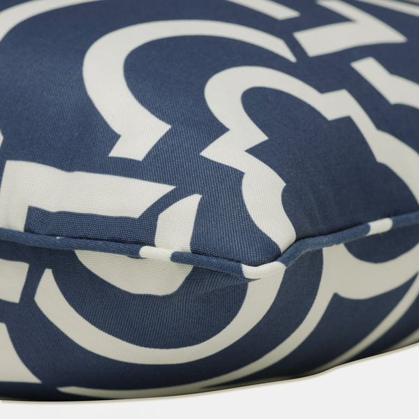 Pillow Perfect Carmody Navy Seat Cushion Set, Blue, 20 In. L X 20 In. W
