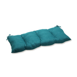 Outdoor/Indoor Rave Teal Tufted Bench/Swing Cushion