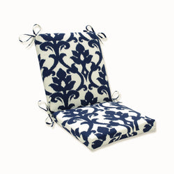 Outdoor/Indoor Basalto Navy Squared Corners Chair Cushion
