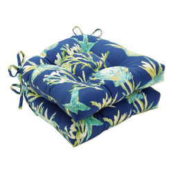 Outdoor/Indoor Daytrip Pacific Deluxe Tufted Chairpad (Set of 2)