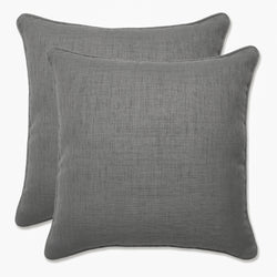 Outdoor/Indoor Rave Graphite 18.5-inch Throw Pillow (Set of 2)