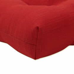 Outdoor/Indoor Splash Flame Wicker Loveseat Cushion