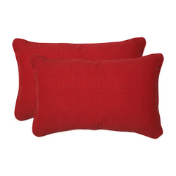 Outdoor/Indoor Splash Flame Rectangular Throw Pillow (Set of 2)